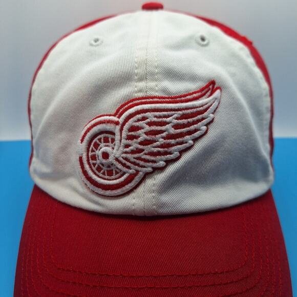 Detroit Red Wings Fitted Hat Size Large 47Brand Red White Cotton NHL - Picture 4 of 7